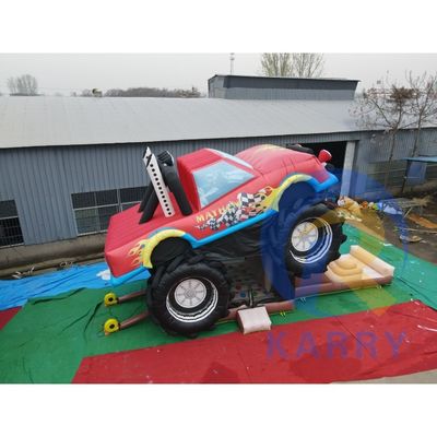 Commercial Red Off-Road Vehicle Combo de saut de château gonflable pour enfants et adultes