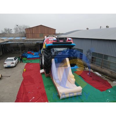 Commercial Red Off-Road Vehicle Combo de saut de château gonflable pour enfants et adultes