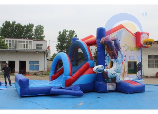 Le parc d'attractions de basket-ball en PVC portable Jumping Bouncy Castle avec glissement 14 ans