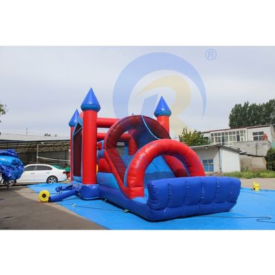 Unisexe Château gonflable sautant Combo Commercial Bounce House avec glissement d'obstacle
