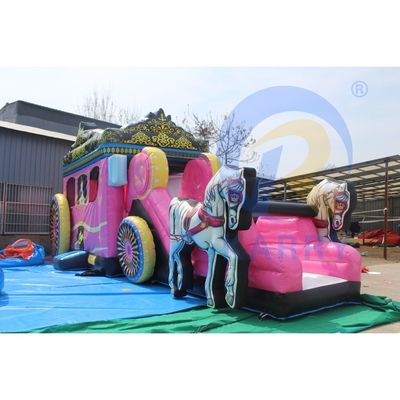 Châteaux gonflables portables et durables Trampolines dans le jardin