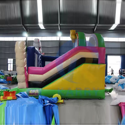 Combo gonflable en PVC unisexe avec glisser-déposer et château de licorne gonflable