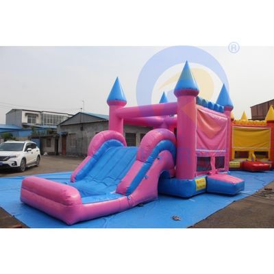 Bouncer gonflable en PVC jaune Karry avec glissement Commercial Combo Jumping Castle