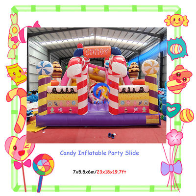 Expédition express Doux bonbons Sugar Shack maison gonflable pour les enfants terrain de jeu