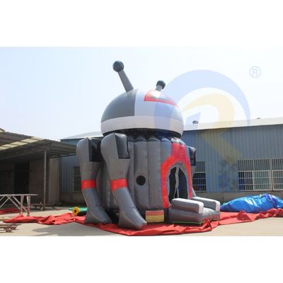 Portable populaire dessin animé robot gonflable maison de gardien pour les enfants accepté OEM
