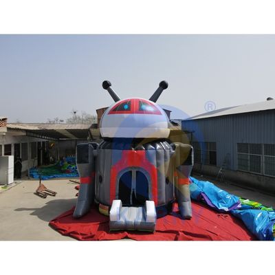 Portable populaire dessin animé robot gonflable maison de gardien pour les enfants accepté OEM