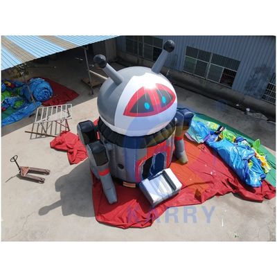 Portable populaire dessin animé robot gonflable maison de gardien pour les enfants accepté OEM