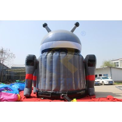 Portable populaire dessin animé robot gonflable maison de gardien pour les enfants accepté OEM