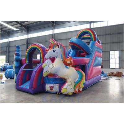 Normes CE Château gonflable à double licorne