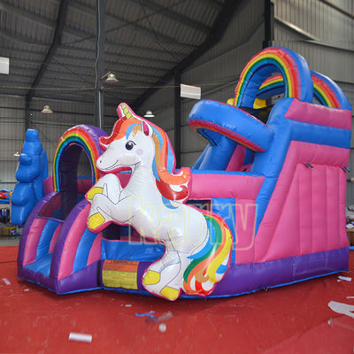 Normes CE Château gonflable à double licorne