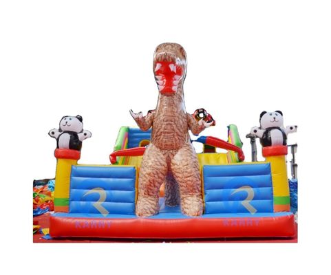 Événements de fête Dinosaure Homme-araignée Panda Combinaison Château gonflable avec glisser