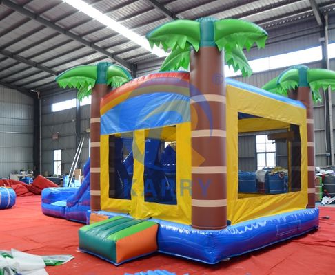 Maison gonflable unisexe avec glissade 2024 Combinaison de trampoline avec trampoline