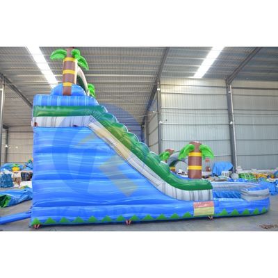 Taille personnalisée Glissière d'eau gonflable commerciale avec piscine CE/EN71/EN14960 Certifié
