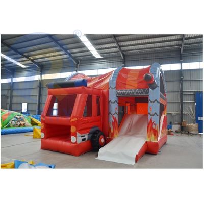 CE EN14960 Station de pompiers certifiée Combinaison de glissière de château gonflable depuis 14 ans