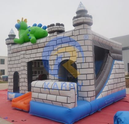 Dino Commercial Bouncy Château gonflable avec des kits de réparation de diapositives et accessoires
