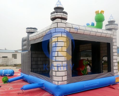 Dino Commercial Bouncy Château gonflable avec des kits de réparation de diapositives et accessoires