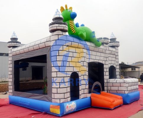 Dino Commercial Bouncy Château gonflable avec des kits de réparation de diapositives et accessoires