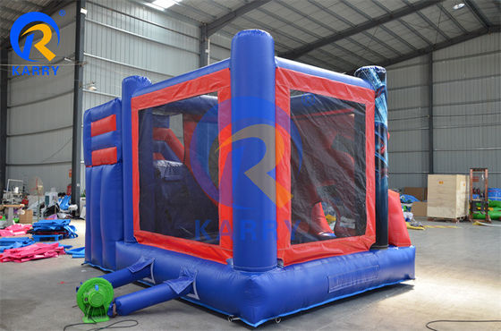 Maison gonflable spiderman avec diapositive en PVC certifié EN14960