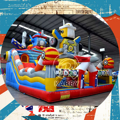 Expédition aérienne Château gonflable Parc de jeux pour la grande ville amusante Bounce House Bouncer Slide