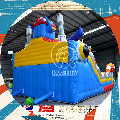 Expédition aérienne Château gonflable Parc de jeux pour la grande ville amusante Bounce House Bouncer Slide