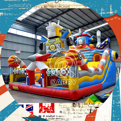 Expédition aérienne Château gonflable Parc de jeux pour la grande ville amusante Bounce House Bouncer Slide
