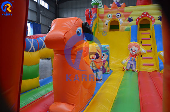 Couleur personnalisée Commercial Grade Outdoor Inflatable Mario Thème Bouncer Slide Combo