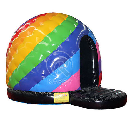 Commercial Kid Trampoline Disco Dome Château gonflable avec musique légère