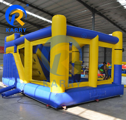 Château gonflable unisexe avec glissière sèche et maison de rebond Capacité maximale 100-500 kg