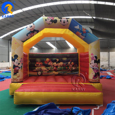 Mini maison gonflable en PVC Château gonflable avec les personnages de dessins animés préférés des enfants