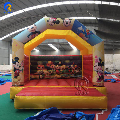 Mini maison gonflable en PVC Château gonflable avec les personnages de dessins animés préférés des enfants