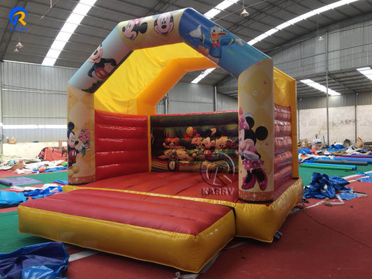 Mini maison gonflable en PVC Château gonflable avec les personnages de dessins animés préférés des enfants