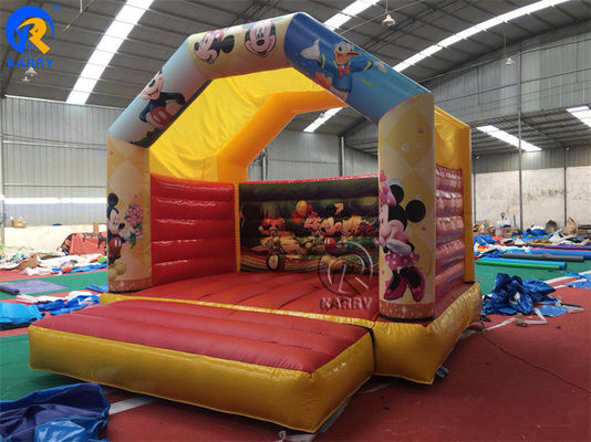 Mini maison gonflable en PVC Château gonflable avec les personnages de dessins animés préférés des enfants