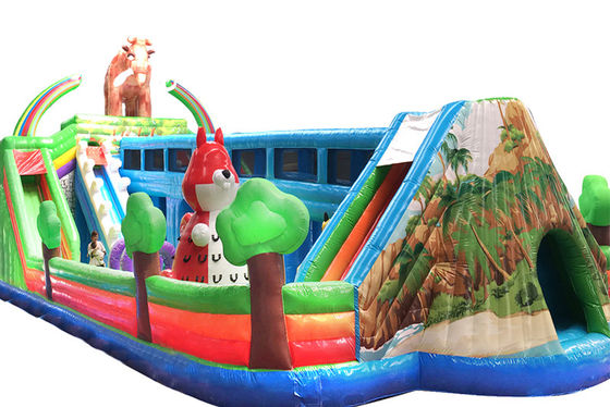 14 ans de la roue de Ferris, ville amusante gonflable, château gonflable avec parc à thème pour animaux.