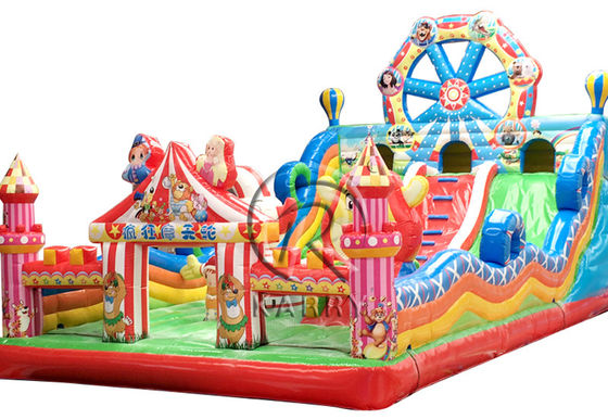 14 ans de la roue de Ferris, ville amusante gonflable, château gonflable avec parc à thème pour animaux.