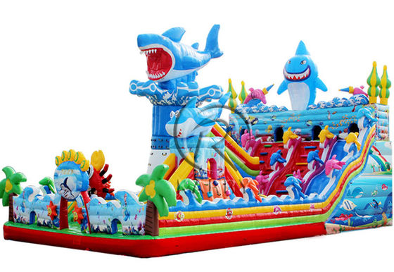 Couleur personnalisée Moonwalk Bouncer Blow Up Bounce pour les enfants dans le parc d'attractions