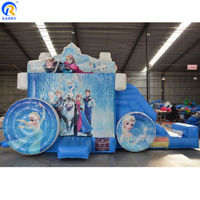 Chariot de princesse congelée préféré des filles, trottoir gonflable avec souffleur
