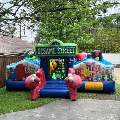 Taille personnalisée Rue du Sésame Bouncer gonflable Château gonflable pour 14 ans