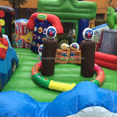 Taille personnalisée Rue du Sésame Bouncer gonflable Château gonflable pour 14 ans
