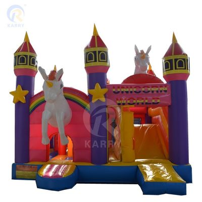 Glissière d'eau gonflable sautant château rebondissant glissière combo pour les enfants en couleur personnalisée