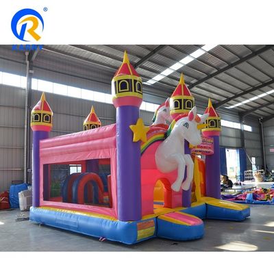 Glissière d'eau gonflable sautant château rebondissant glissière combo pour les enfants en couleur personnalisée