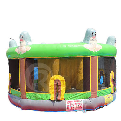 Logo Imprimé Bounce House Gardien Arbre Elfe Glisseur gonflable avec glisseur d'eau