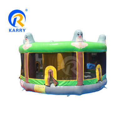 Logo Imprimé Bounce House Gardien Arbre Elfe Glisseur gonflable avec glisseur d'eau