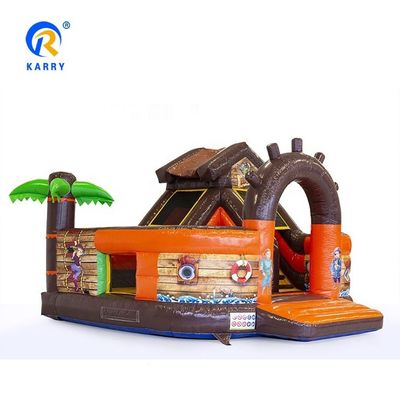 Entretien en plein air Unisexe PVC Château gonflable avec conception de navire pirate