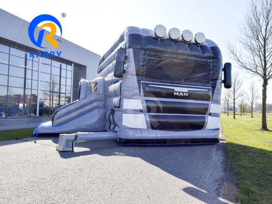 Camion grise pompe à air Combo Jump Jumping Bounce House pour les fêtes OEM accepté