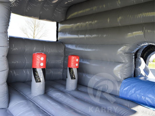Camion grise pompe à air Combo Jump Jumping Bounce House pour les fêtes OEM accepté