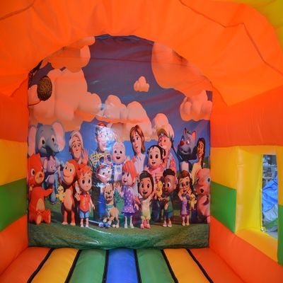 Fête de divertissement en plein air maison gonflable bouncer bouncer combo avec couleur personnalisée