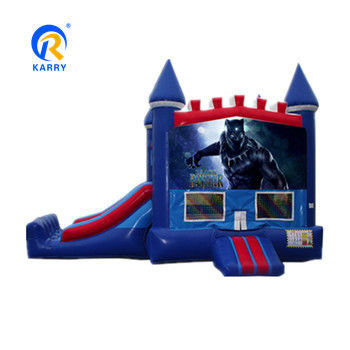 Certifié CE Portable Spiderman personnalisé Combo Château gonflable Glissière pour maison de rebond