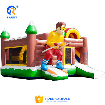 Expédition aérienne maritime Expédition maritime pour enfants Terrain de jeux en plein air Maison gonflable avec glissement