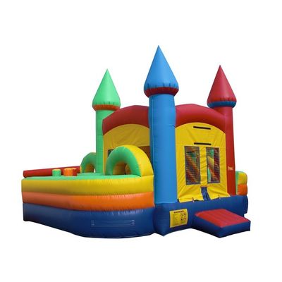 Château gonflable de couleur personnalisée Slide Bounce House Combo avec Slide