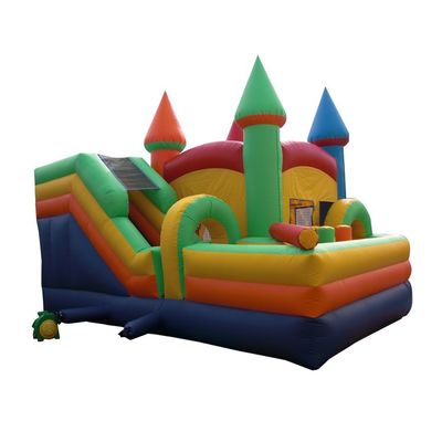 Château gonflable de couleur personnalisée Slide Bounce House Combo avec Slide